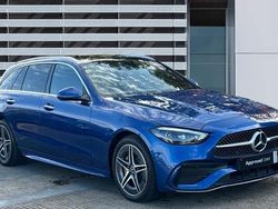Blue Used 2023 Mercedes C300e AMG Line Premium Plus Estate | £30,566 (Good price)