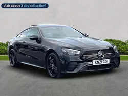 Black Used 2021 Mercedes E400 AMG line Coupe | £35,699 (A bit pricey)