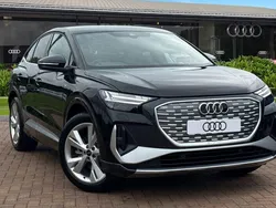 Black New 2025 Audi Q4 Sportback e-tron S-Line SUV | £37,980