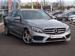 Silver Used 2015 Mercedes C220 AMG Line Premium Estate | £13,999 (Fair price)