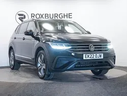Black Used 2022 VW Tiguan Allspace Life SUV | £20,995 (Good price)