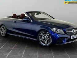 Blue Used 2020 Mercedes C220 AMG line Cabriolet | £24,495 (Fair price)