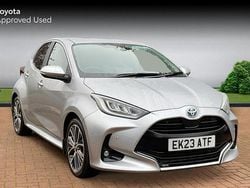 Silver metallic Used 2023 Toyota Yaris Hybrid Hatchback | £20,390 (Fair price)