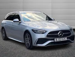 High tech silver Used 2022 Mercedes C220 AMG line Estate | £25,195 (Super price)