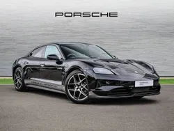 Jet black metallic Used 2024 Porsche Taycan Sedan | £71,990 (Super price)