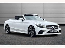 White Used 2020 Mercedes C300 AMG Line Premium Cabriolet | £23,981 (Fair price)