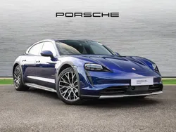 Gentian blue metallic Used 2022 Porsche Taycan Cross Turismo Sedan | £55,490 (Fair price)