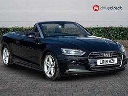 Black Used 2018 Audi A5 Cabriolet S-Line Cabriolet | £14,750 (Fair price)