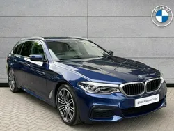 Blue Used 2019 BMW 520 M Sport Estate | £21,490 (Fair price)