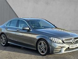 Grey Used 2018 Mercedes C220 AMG line Sedan | £14,790 (Fair price)