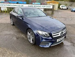 Blue Used 2018 Mercedes E220 AMG line Sedan | £17,495 (Good price)