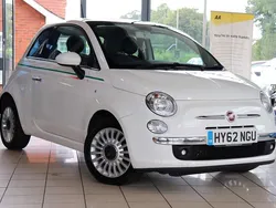 White Used 2013 Fiat 500 Lounge Hatchback | £4,230 (Fair price)