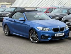 Blue Used 2017 BMW 218 M Sport Cabriolet | £12,995 (Fair price)