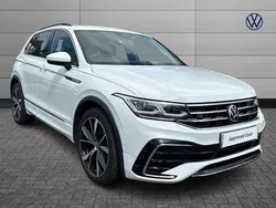 White Used 2021 VW Tiguan R-line SUV | £25,680 (Fair price)