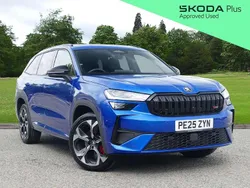 Race blue metallic Used 2025 Skoda Kodiaq vRS SUV | £46,995