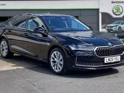 Midnight black metallic Used 2025 Skoda Superb SE L Hatchback | £30,785 (Expensive)