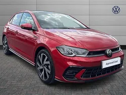 Red Used 2024 VW Polo R-line Hatchback | £22,290 (Fair price)