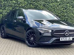 Black Used 2023 Mercedes CLA250e AMG Line Premium Plus Sedan | £26,299 (Fair price)