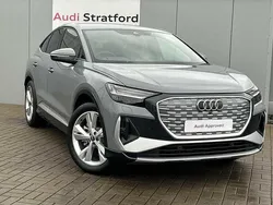 Pebble grey, solid Used 2023 Audi Q4 e-tron S-Line SUV | £49,950