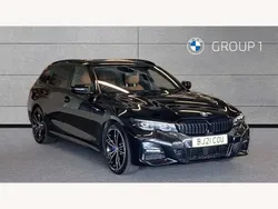 Black Used 2021 BMW 330e M Sport Estate | £23,495 (Fair price)