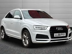 Glacier white Used 2018 Audi Q3 S-Line SUV | £16,995 (Good price)