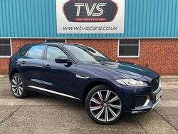 Blue Used 2017 Jaguar F-Pace S SUV | £19,484 (Fair price)