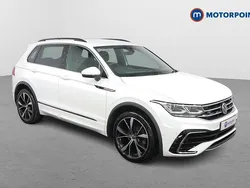 White Used 2021 VW Tiguan R-line SUV | £24,999 (A bit pricey)