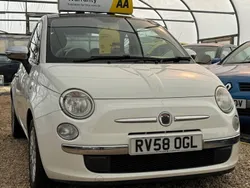 White Used 2008 Fiat 500 Lounge Hatchback | £1,599