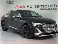 Black Used 2021 Audi e-tron Sportback Comfort SUV | £35,790 (A bit pricey)