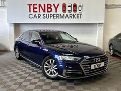 Blue Used 2018 Audi A8 Advanced Sedan | £19,795 (Fair price)