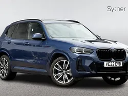 Blue Used 2022 BMW X3 M Sport SUV | £33,750 (Fair price)