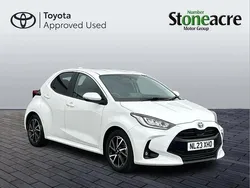 White Used 2023 Toyota Yaris Hybrid Design Hatchback | £17,200 (Fair price)