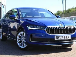 Cobalt blue metallic Used 2025 Skoda Superb SE L Hatchback | £36,703
