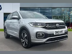 Reflex silver metallic Used 2021 VW T-Cross R-line SUV | £17,090 (Fair price)