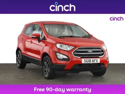 Red Used 2018 Ford Ecosport Zetec SUV | £10,649 (Fair price)