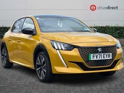 Yellow Used 2021 Peugeot e-208 GTi Hatchback | £11,500 (Fair price)