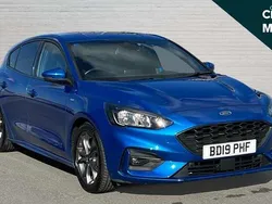 Blue Used 2019 Ford Focus ST-Line Hatchback | £10,995 (Fair price)