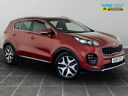 Red Used 2017 Kia Sportage GT-Line SUV | £9,495 (Fair price)