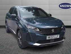 Blue Used 2022 Peugeot 3008 GT | £16,688 (Good price)