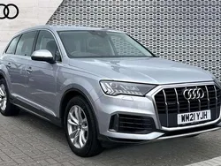 Silver Used 2021 Audi Q7 Sport SUV | £33,980 (Fair price)