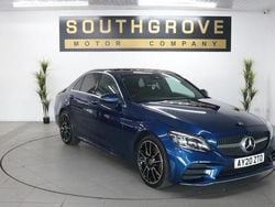 Blue Used 2020 Mercedes C300 AMG line Sedan | £17,789 (Super price)