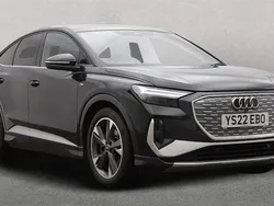 Black Used 2022 Audi Q4 Sportback e-tron S-Line SUV | £26,327