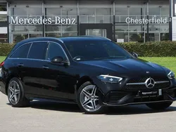 Black Used 2024 Mercedes C300e AMG Line Premium Plus Estate | £41,000 (Fair price)