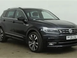 Black Used 2020 VW Tiguan R-line SUV | £20,985 (Good price)