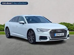 White Used 2019 Audi A6 S-Line Sedan | £20,811 (Fair price)
