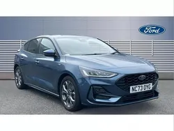 Blue Used 2023 Ford Focus ST-Line Hatchback | £18,295 (Fair price)