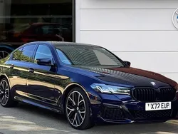 Blue Used 2022 BMW 530 M Sport | £33,306 (Fair price)