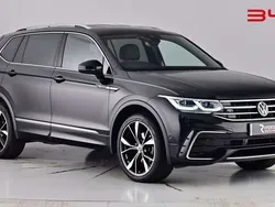 Deep black Used 2022 VW Tiguan Allspace R-line SUV | £26,550 (Fair price)