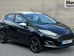 Black Used 2016 Ford Fiesta Zetec Hatchback | £6,598 (Fair price)