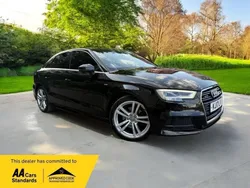 Black Used 2017 Audi A3 S-Line Sedan | £13,495 (Fair price)